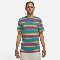 Men's - Nike Stripe T-Shirt - Green/Purple