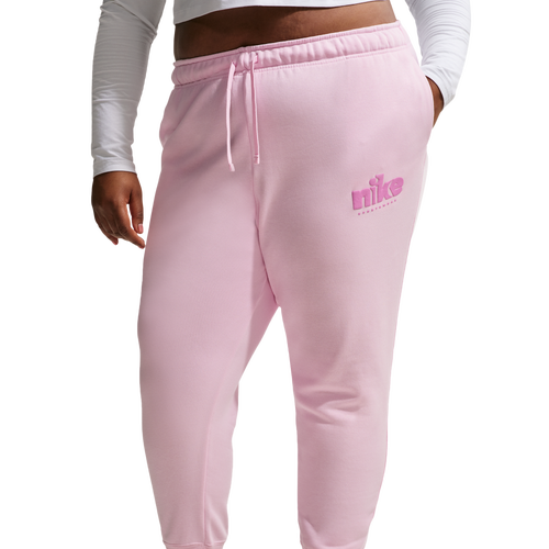  - Nike NSW Club Fleece GX Pant Plus Size - Lt Magenta/Pink Foam