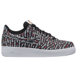 Men's - Nike Air Force 1 LV8 - Black/Black/White/Total Orange