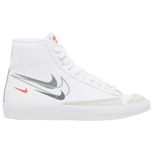 

Nike Boys Nike Blazer Mid 77 SE - Boys' Grade School Basketball Shoes White/Grey/Red Size 4.5