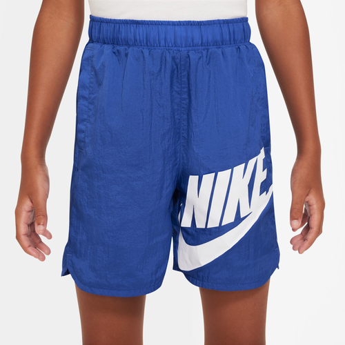 

Boys Nike Nike HBR Woven Shorts - Boys' Grade School Game Royal/White Size M