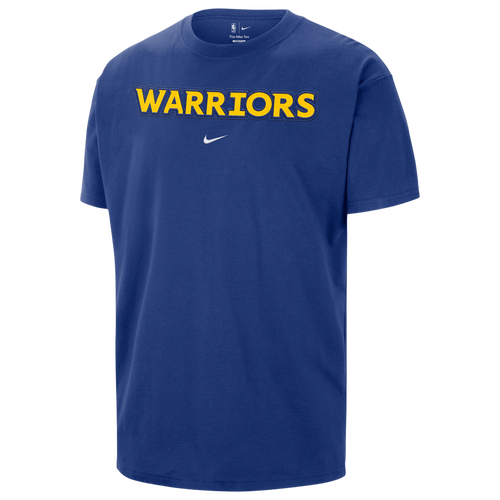 Nike Mens Warriors Wordmark Standard Issue Short Sleeve T-Shirt - - Blue