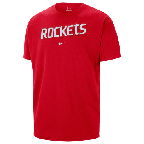 Nike Mens Rockets Wordmark Standard Issue Short Sleeve T-Shirt - - Red