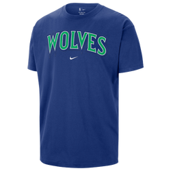 Men's - Nike Timberwolves Wordmark Standard Issue S/S T-Shirt - Blue