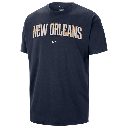 Nike Mens Pelicans Wordmark Standard Issue Short Sleeve T-Shirt - - Navy