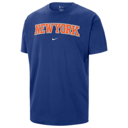 Men's - Nike Knicks Wordmark Standard Issue S/S T-Shirt - Blue