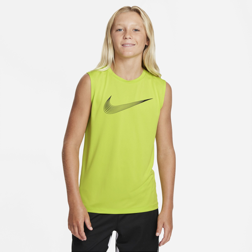 

Nike Boys Nike DF HBR SL Top - Boys' Grade School Atomic Green Size L