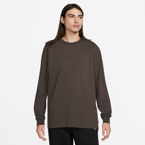 Shop Nike Mens  Premium Essentials Long Sleeve Sust T-shirt In Baroque/black