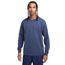 Men's - Nike Premium Essentials Long Sleeve SUST T-Shirt - Thunder Blue