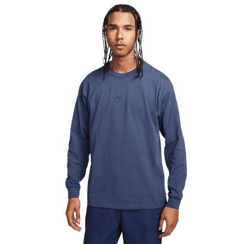 MENS - Nike Premium Essentials Long Sleeve SUST T-Shirt - Thunder Blue