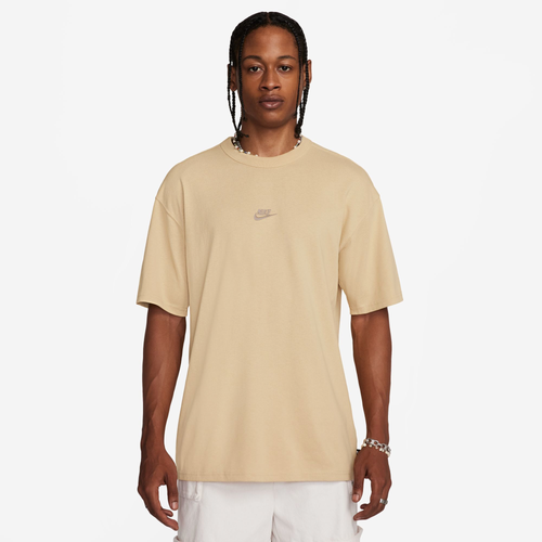 Shop Nike Mens  Premium Essentials T-shirt In Sesame/sesame