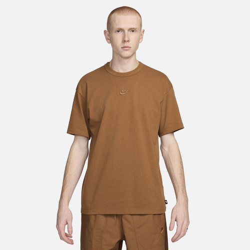 Shop Nike Mens  Premium Essentials T-shirt In Tan/tan