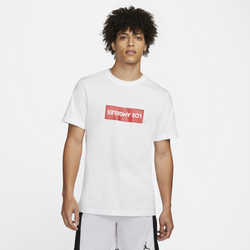 Men's - Jordan LA City Stencil Crew - White