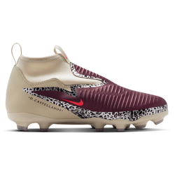 Boys' Grade School - Nike Phantom 6 High Academy FG/MG - Burgundy Crush/Fossil/University Red