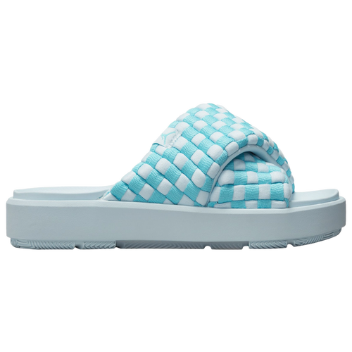 Shop Jordan Womens  Sophia Slides In Blue Chambray/baltic Blue