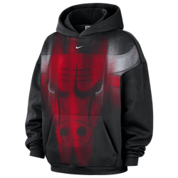 Men's - Nike Bulls Basketball Icon Hoodie - Black/White