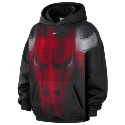  - Nike Bulls Basketball Icon Hoodie - Black/White