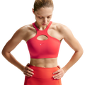 Nike Drifit Universal Mid Support Bra - Nike University Red/Lt Crimson