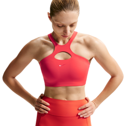 Women's - Nike Drifit Universal Mid Support Bra - University Red/Lt Crimson/University Red