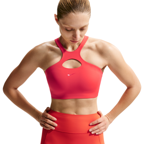 WOMENS - Nike Drifit Universal Mid Support Bra - University Red/Lt Crimson