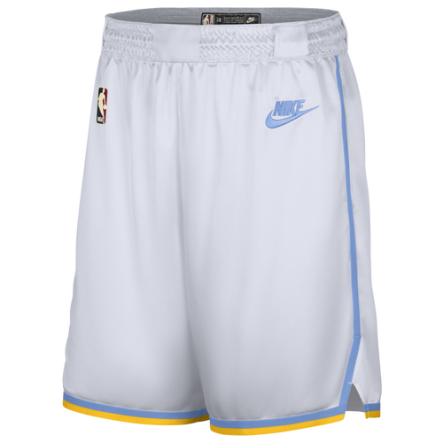 

Nike Mens Nike Lakers HWC Swingman Shorts - Mens White/Blue Size XL