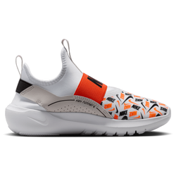 Boys' Grade School - Nike Flex Runner 4 AOP - White/Black/Safety Orange