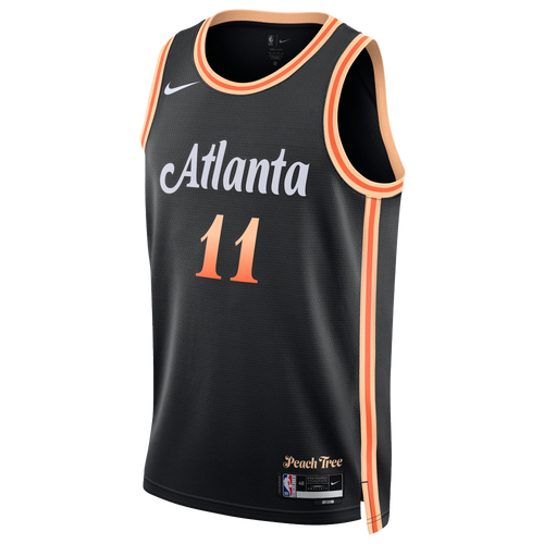 

Nike Mens Trae Young Nike Hawks Swingman Jersey - Mens Black/Red Size S