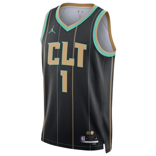 

Nike Mens Lamelo Ball Nike Hornets Swingman Jersey - Mens Black/White Size 3XL