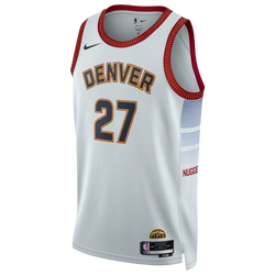 Men's - Nike Nuggets Swingman Jersey - Gray/Navy