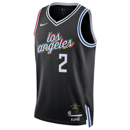 

Nike Mens Kawhi Leonard Nike Clippers Swingman Jersey - Mens Black/White Size L