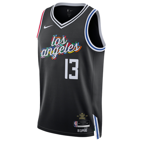 

Nike Mens Paul George Nike Clippers Swingman Jersey - Mens Black/White Size S