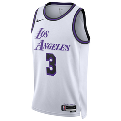 Men's - Nike Lakers Swingman Jersey - White/Purple