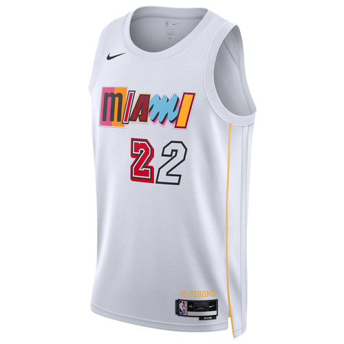 

Nike Mens Jimmy Butler Nike Heat Swingman Jersey - Mens White/Black Size M