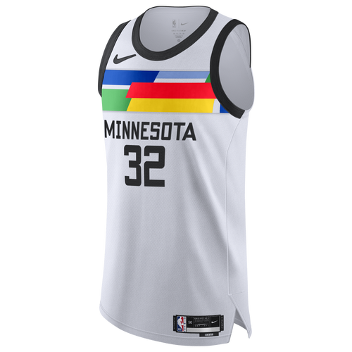 

Nike Mens Karl-Anthony Towns Nike Timberwolves Swingman Jersey - Mens White/Black Size XXL