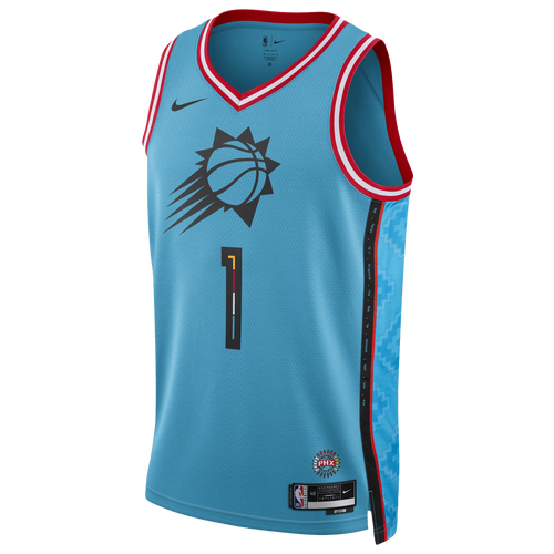 

Nike Mens Devin Booker Nike Suns Swingman Jersey - Mens Teal/Black Size L