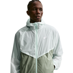 Men's - Nike Windrunner Lightweight Unlined FZ UV Jacket - Barely Green/White/Jade Horizon
