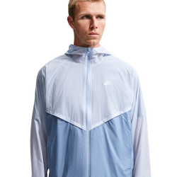 Men's - Nike Windrunner Lightweight Unlined FZ UV Jacket - Hydrogen Blue/Work Blue/White