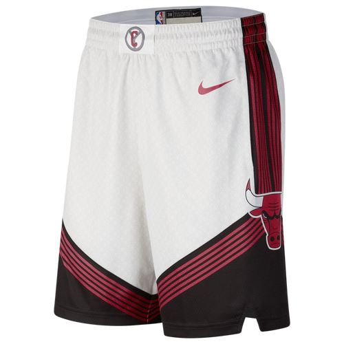 

Nike Mens Nike Bulls City Edition Swingman Shorts - Mens White/Red Size M
