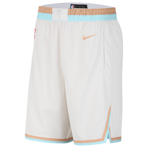 

Nike Mens Cleveland Cavaliers Nike Cavaliers City Edition Swingman Shorts - Mens White/Beige Size XL