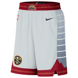 Men's - Nike Nuggets City Edition Swingman Shorts - Gray/Navy