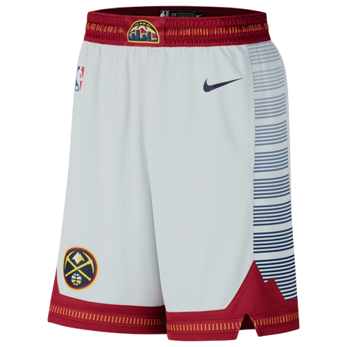 

Nike Mens Denver Nuggets Nike Nuggets City Edition Swingman Shorts - Mens Gray/Navy Size XL