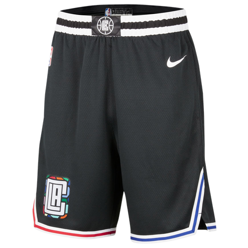 

Nike Mens Los Angeles Clippers Nike Clippers City Edition Swingman Shorts - Mens Black/White Size L