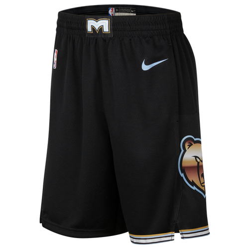 

Nike Mens Memphis Grizzlies Nike Grizzlies City Edition Swingman Shorts - Mens Black/Blue Size M