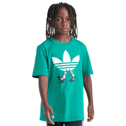 Boys' Grade School - adidas Superstar Trefoil T-Shirt - Bold Green/White