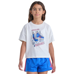 Boys' Grade School - adidas Ruff Socks Skate T-Shirt - Off White