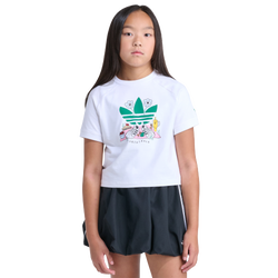 Girls' Grade School - adidas Picnic Raglan T-Shirt - White/Green