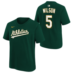Youth - Nike MLB Athletics Kids Name & Number T-Shirt - Green