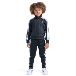 Boys' Infant - adidas Firebird Jacket Pant Set - Black/White
