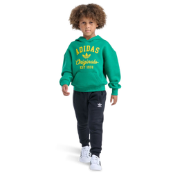Boys' Preschool - adidas Varsity Fleece Jogger Set - Green/Black