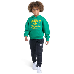 Boys' Toddler - adidas Varsity Fleece Hoodie Jogger Set - Green/Black